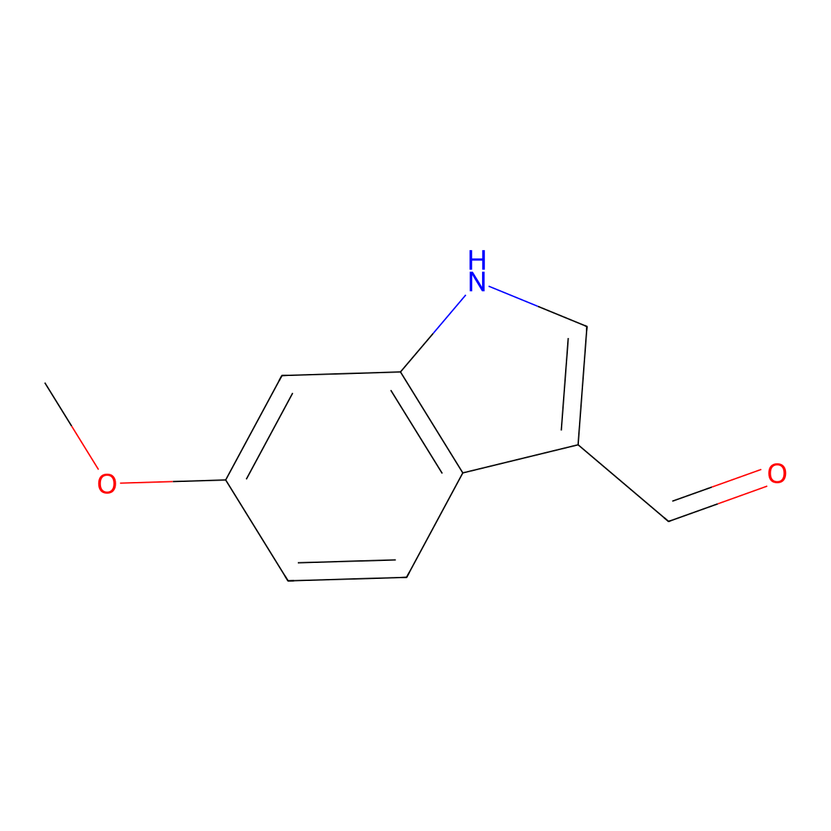 6-Methoxy-1H-indole-3-carboxaldehyde molecular structure, CAS 70555-46-3