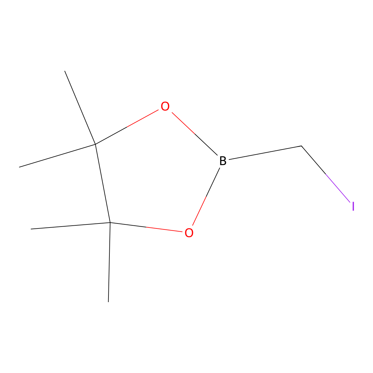 2-(Iodomethyl)-4,4,5,5-tetramethyl-1,3,2-dioxaborolane molecular structure, CAS 70557-99-2