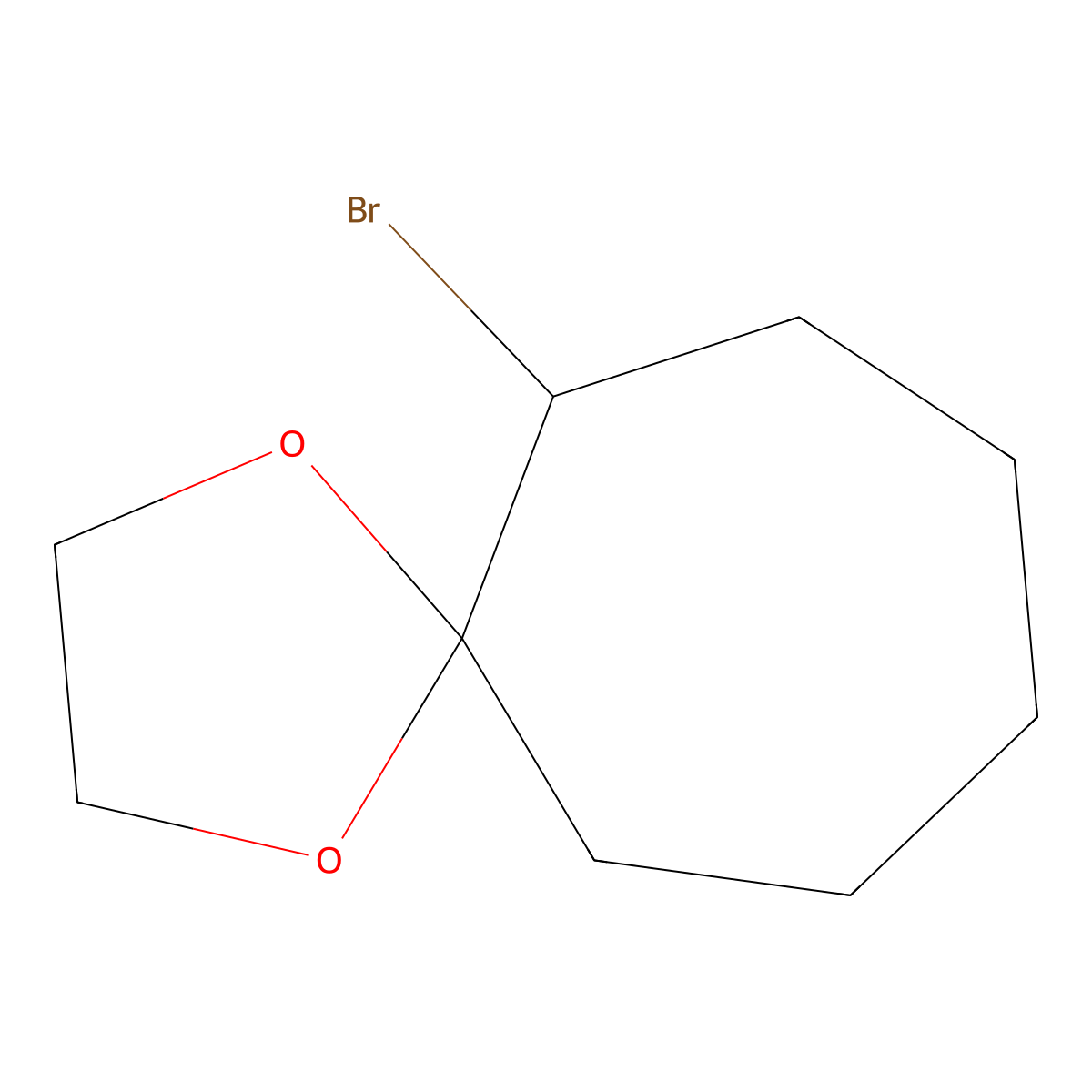 6-Bromo-1,4-dioxaspiro[4.6]undecane molecular structure, CAS 70562-63-9