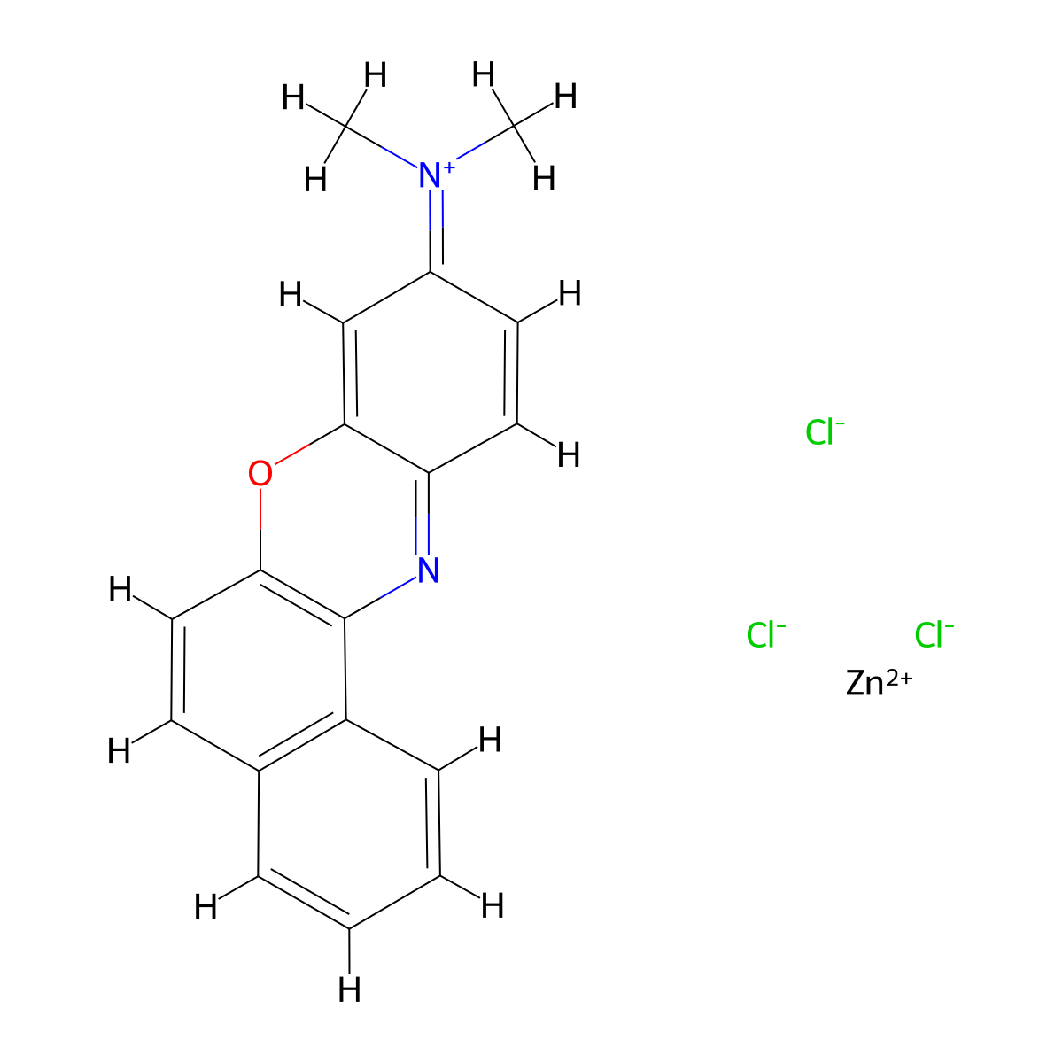 Meldola blue molecular structure, CAS 7057-57-0