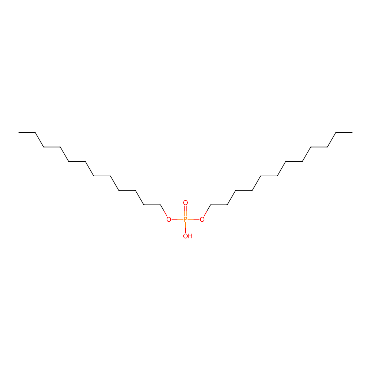 Didodecyl phosphate molecular structure, CAS 7057-92-3