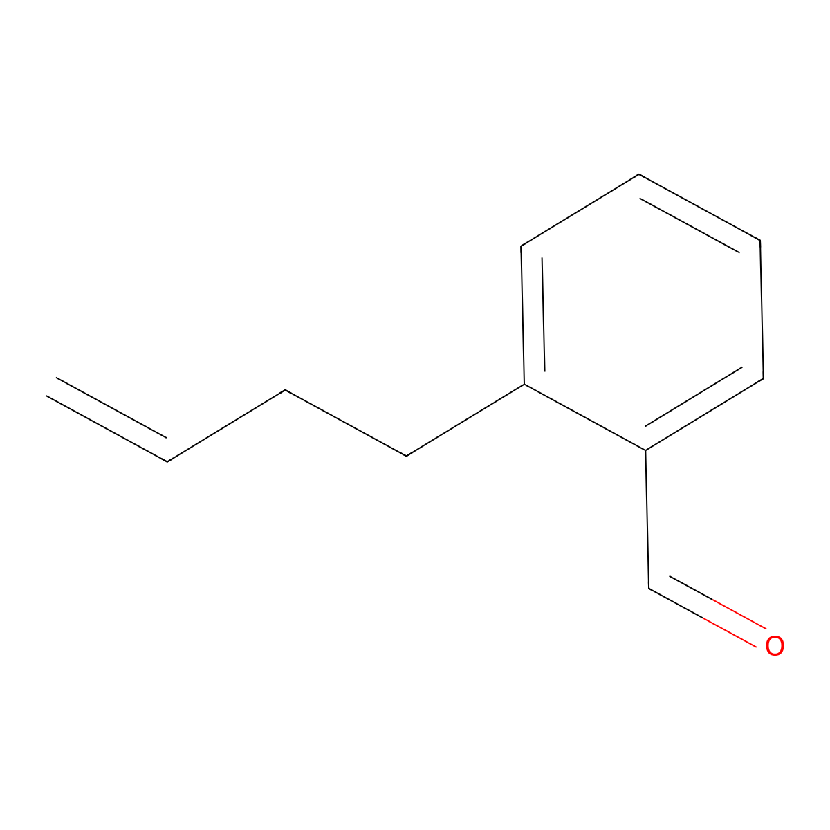Benzaldehyde, 2-(3-butenyl)- molecular structure, CAS 70576-29-3