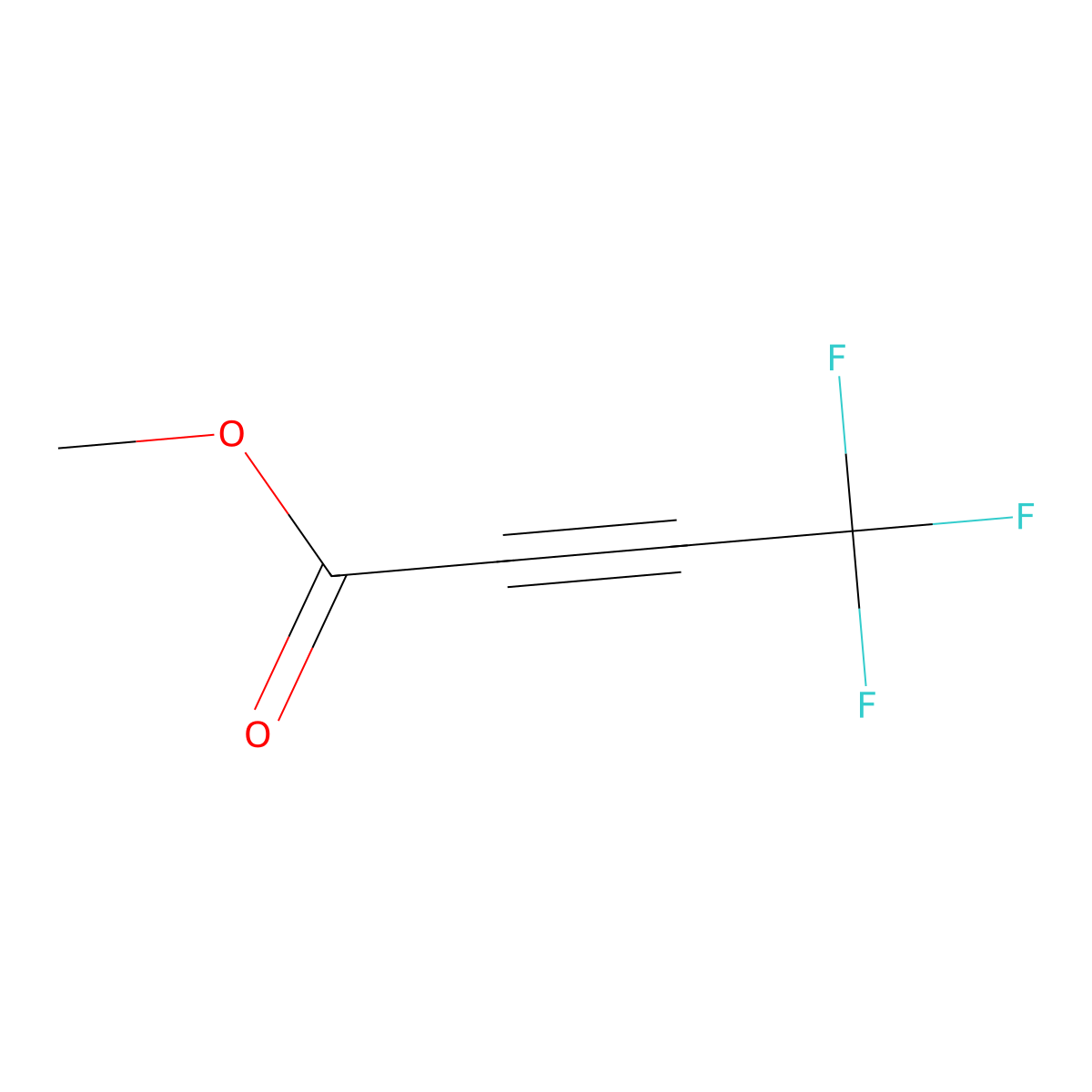 Methyl 4,4,4-trifluorobut-2-ynoate molecular structure, CAS 70577-95-6