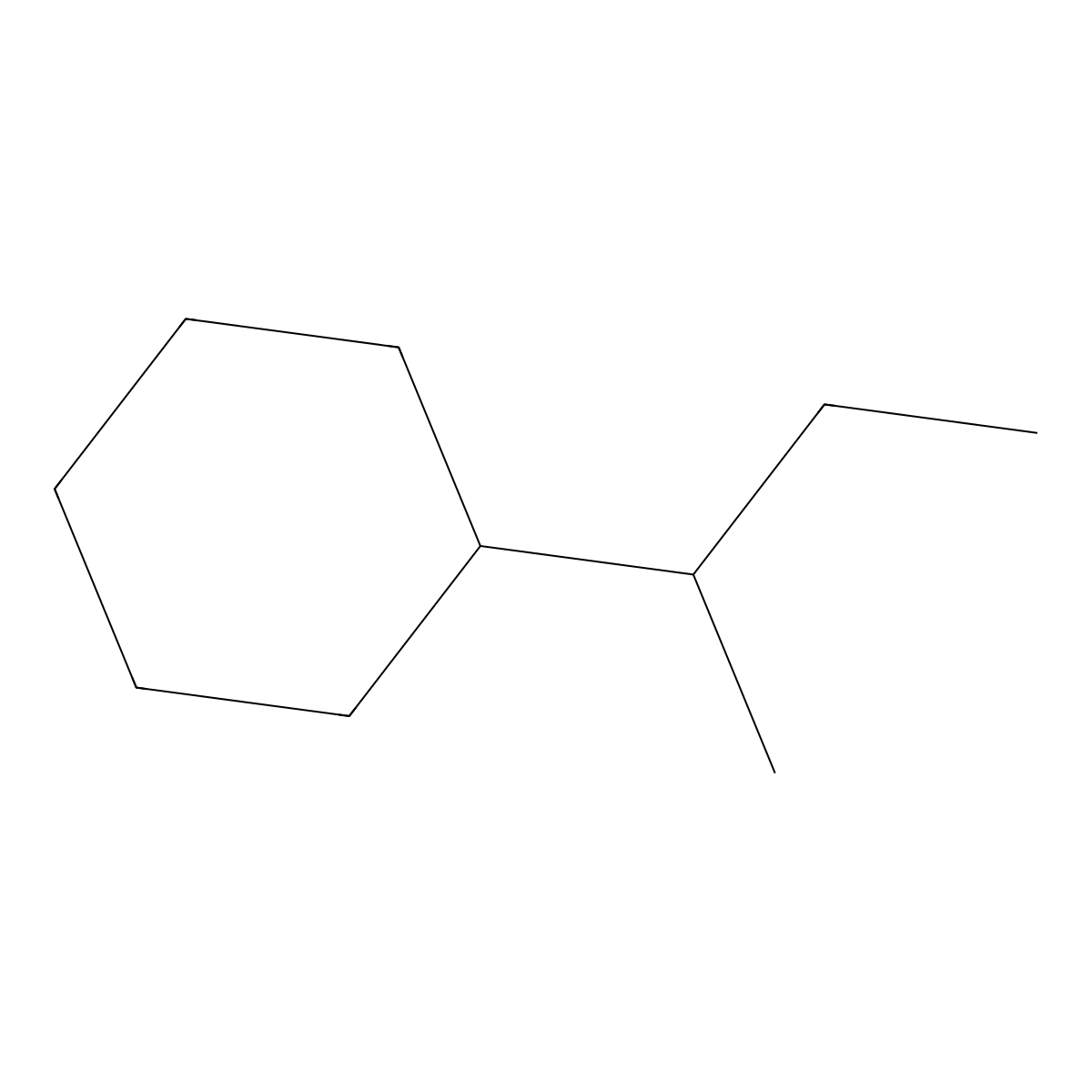 sec-Butylcyclohexane molecular structure, CAS 7058-01-7