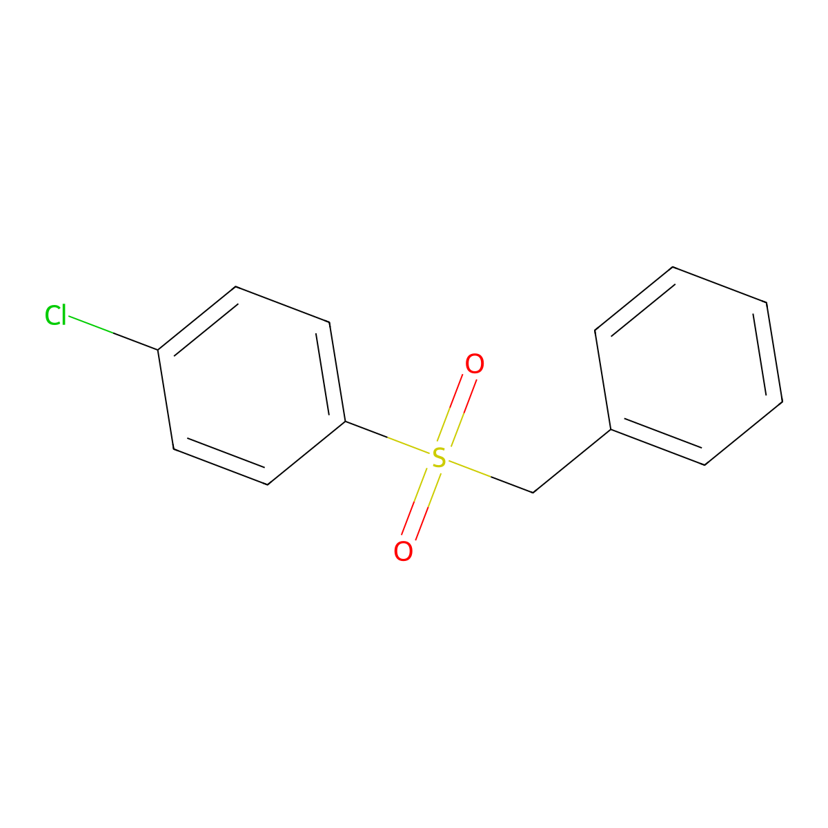 1-Chloro-4-(benzylsulfonyl)benzene molecular structure, CAS 7058-22-2
