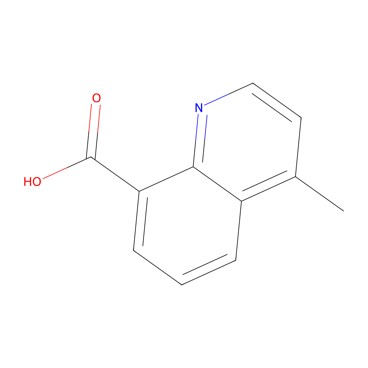 4-Methyl-8-quinolinecarboxylic acid molecular structure, CAS 70585-53-4