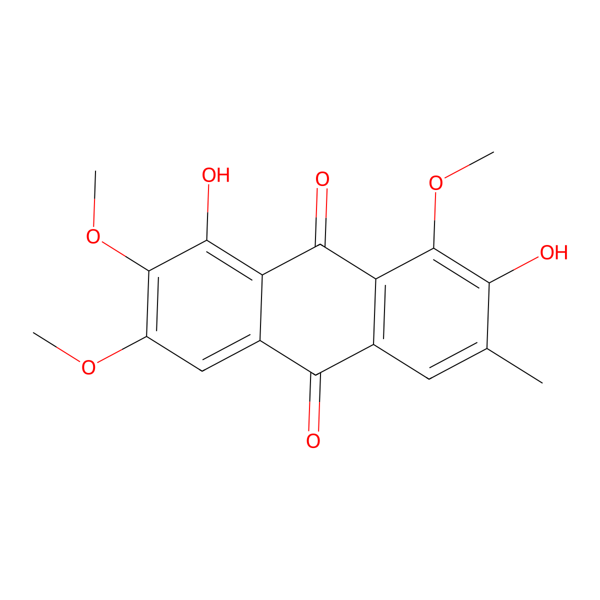 Obtusin molecular structure, CAS 70588-05-5