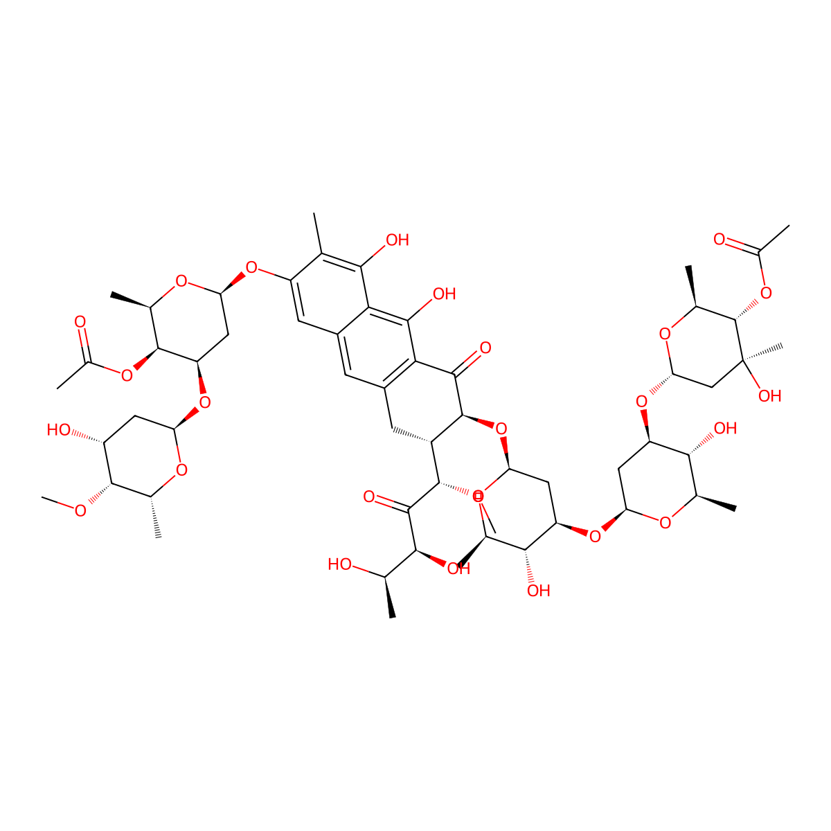 Chromomycin A3 molecular structure, CAS 7059-24-7