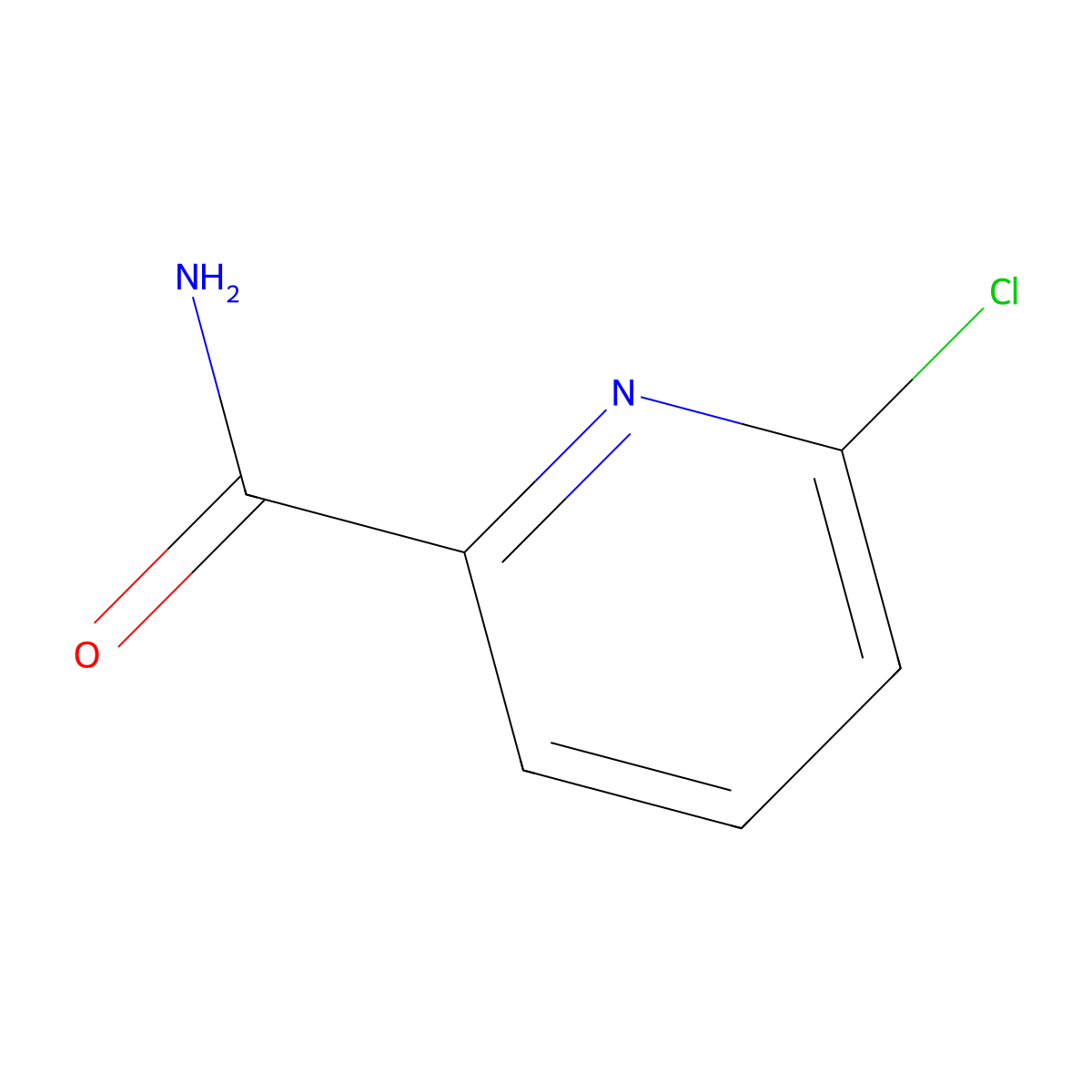 6-Chloropyridine-2-carboxamide molecular structure, CAS 7059-61-2
