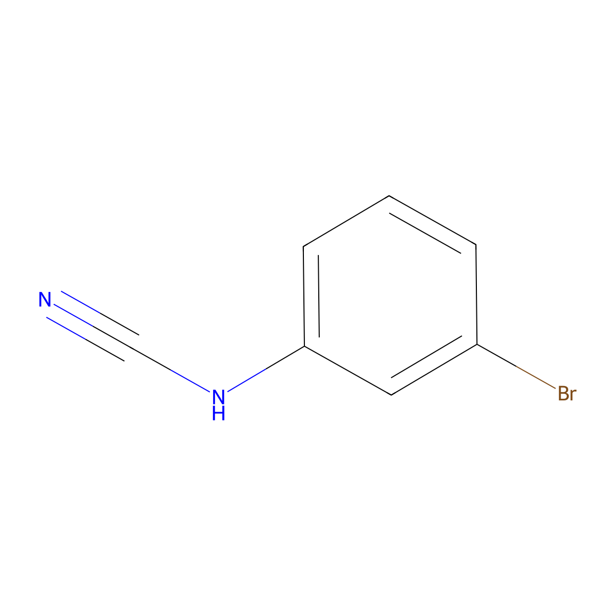 N-(3-Bromophenyl)cyanamide molecular structure, CAS 70590-12-4