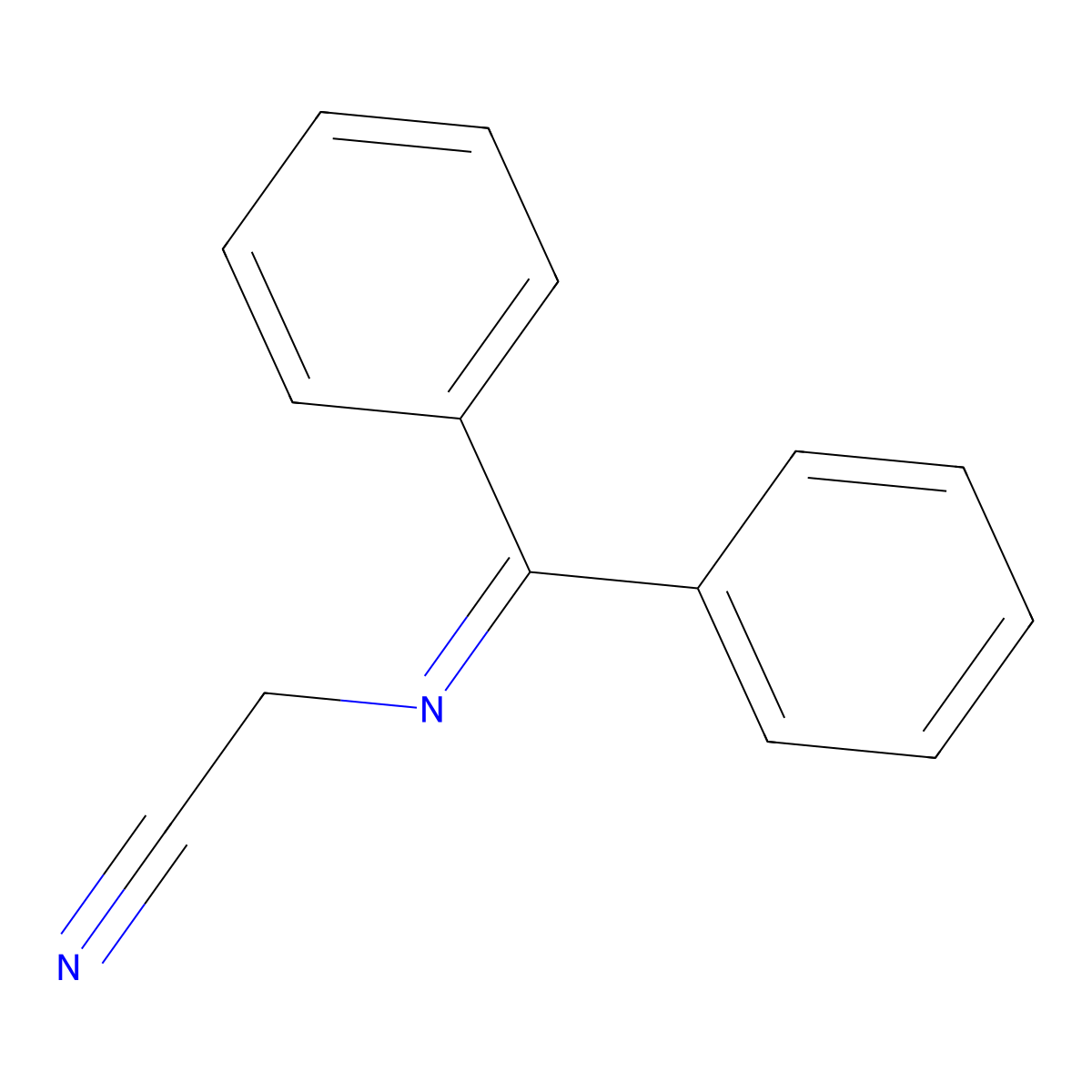 [(Diphenylmethylene)amino]acetonitrile molecular structure, CAS 70591-20-7