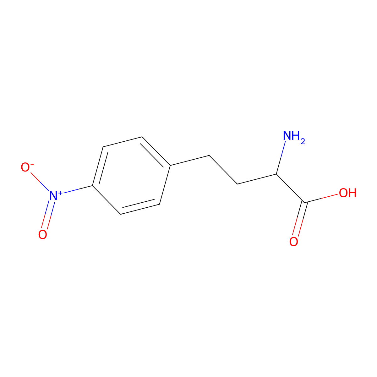 (S)-4-Nitro-homophenylalanine molecular structure, CAS 705919-70-6