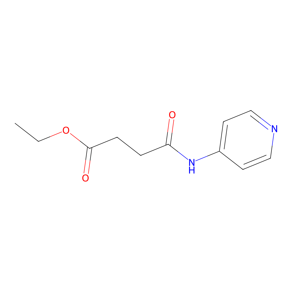 Ethyl 4-oxo-4-(pyridin-4-ylamino)butanoate molecular structure, CAS 705925-39-9