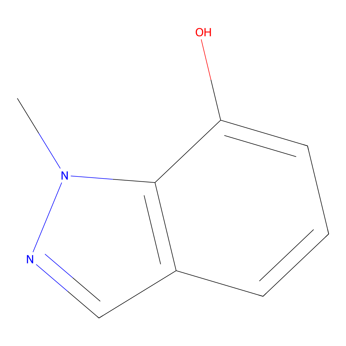 7-Hydroxy-1-methyl-1H-indazole molecular structure, CAS 705927-35-1