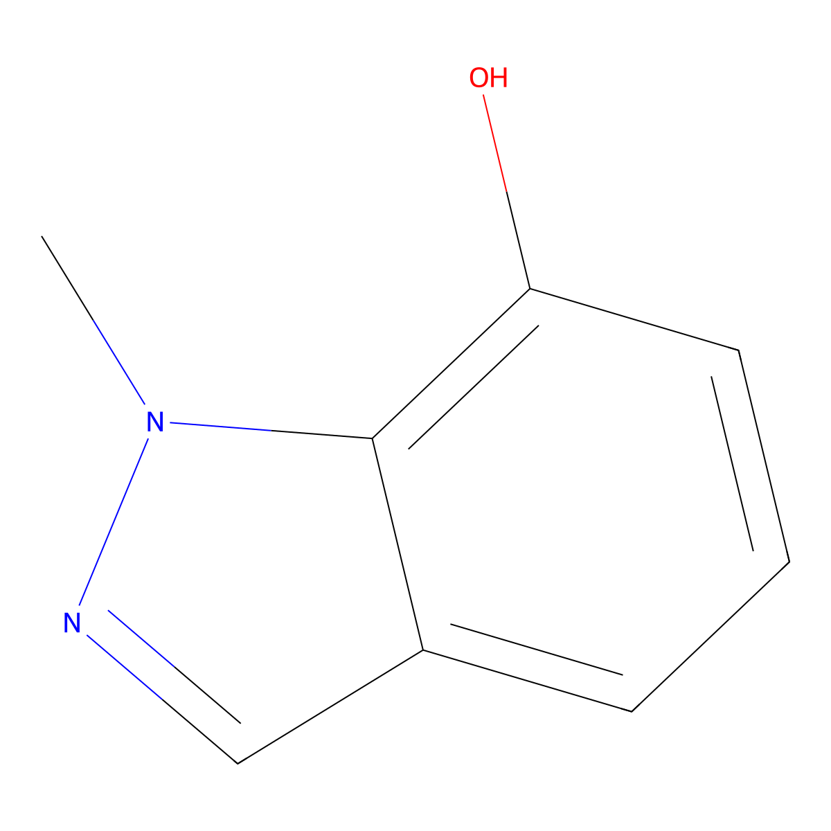 7-Hydroxy-1-methyl-1H-indazole molecular structure, CAS 705927-35-1