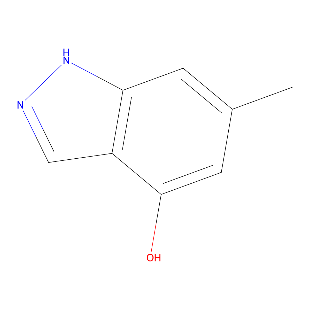 6-Methyl-1H-indazol-4-ol molecular structure, CAS 705927-36-2