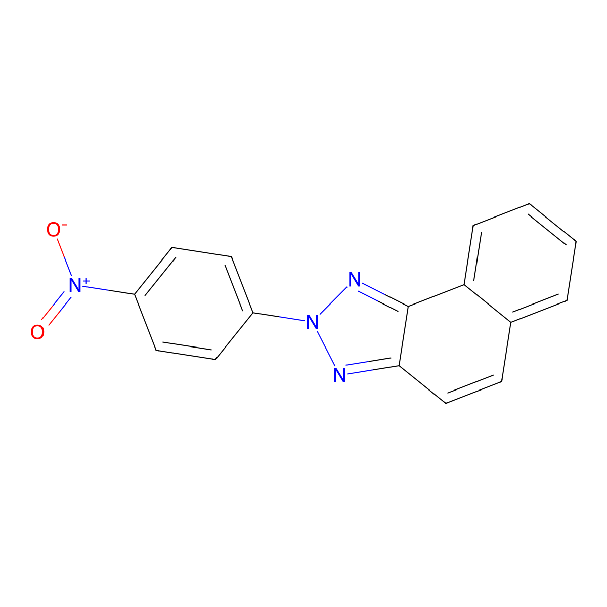 2-(4-Nitrophenyl)benzo[e]benzotriazole molecular structure, CAS 70593-67-8