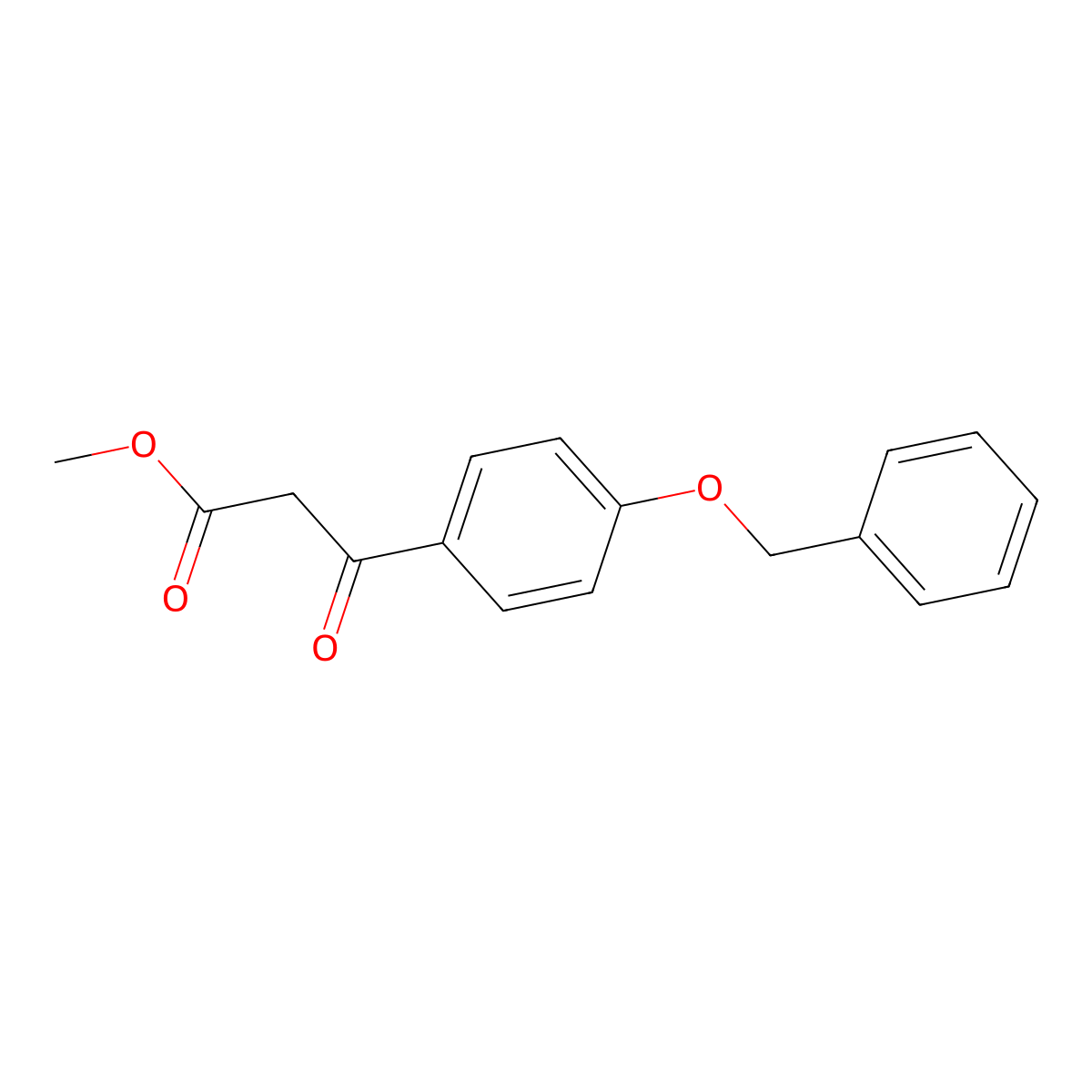 Methyl 3-(4-(benzyloxy)phenyl)-3-oxopropanoate molecular structure, CAS 705939-73-7