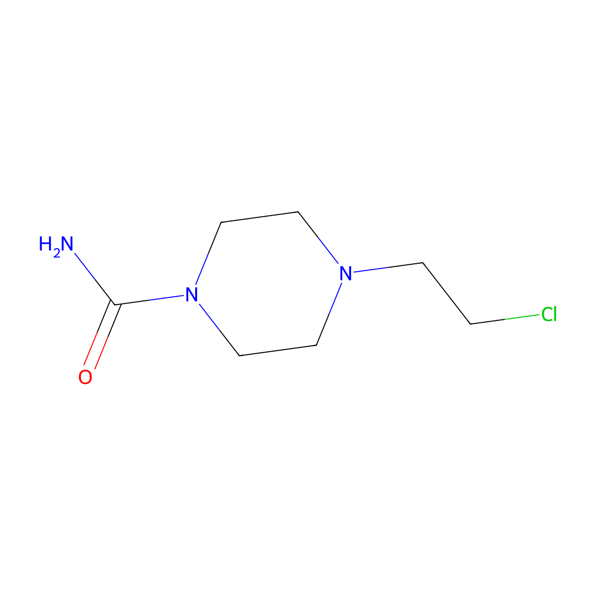 4-(2-Chloroethyl)piperazine-1-carboxamide molecular structure, CAS 705941-91-9