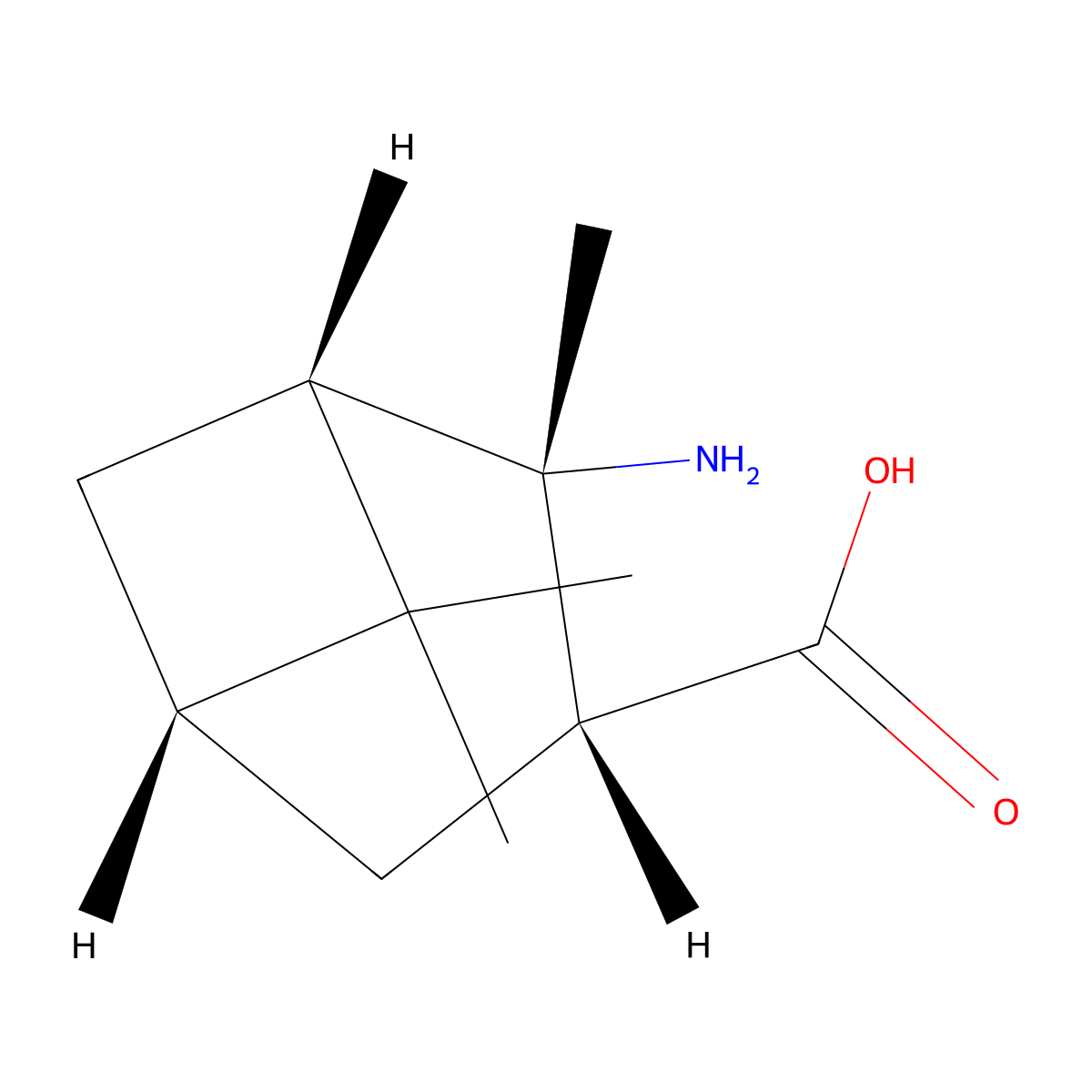 (1S,2S,3R,5S)-2-amino-2,6,6-trimethylbicyclo[3.1.1]heptane-3-carboxylic acid molecular structure, CAS 705949-10-6