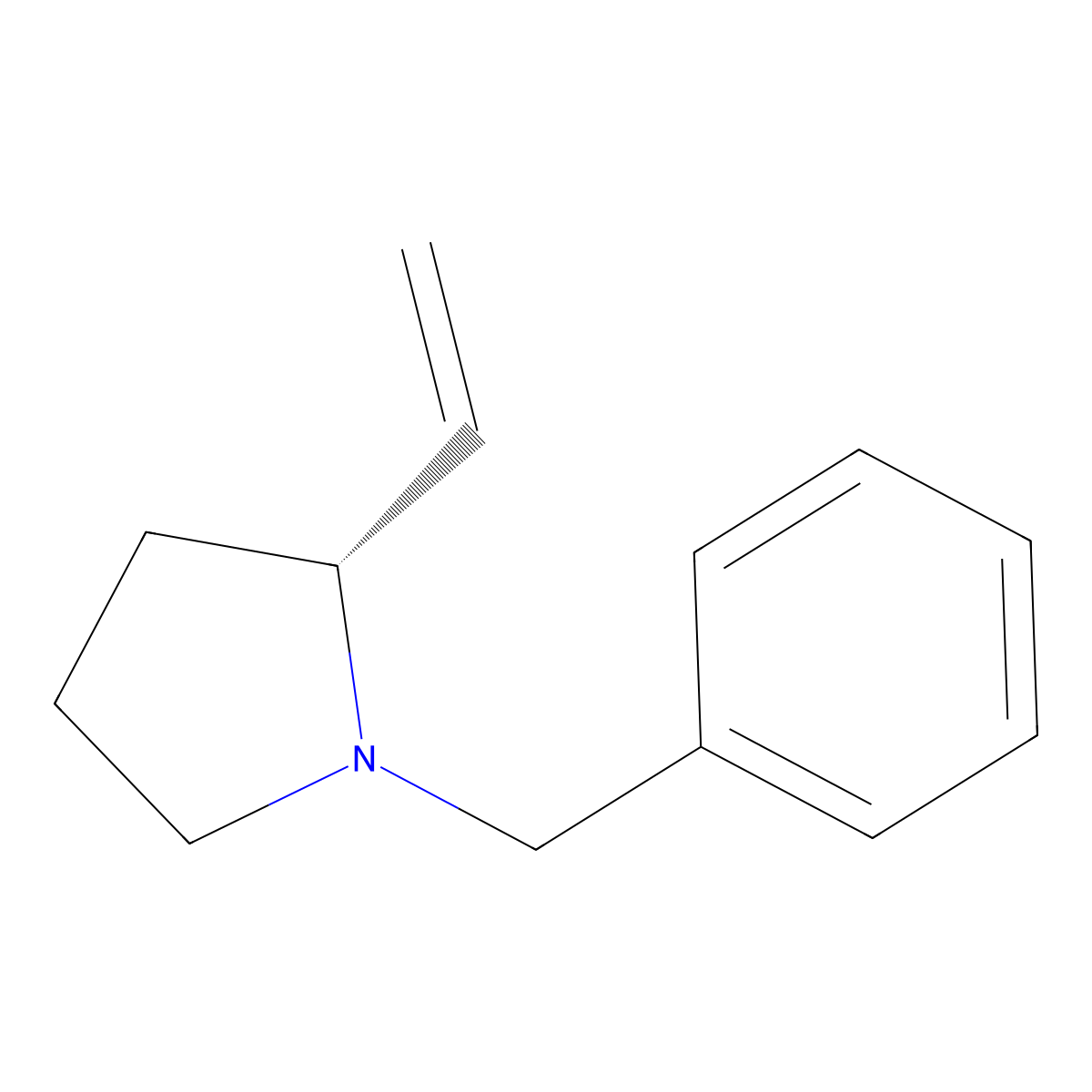 (R)-1-Benzyl-2-vinylpyrrolidine molecular structure, CAS 705949-24-2