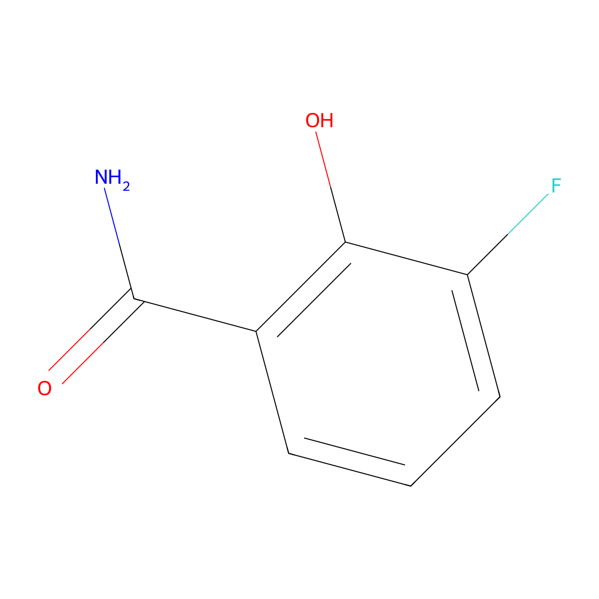 3-Fluoro-2-hydroxybenzamide molecular structure, CAS 705949-54-8