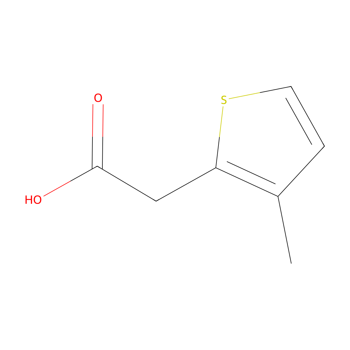 2-(3-Methylthiophen-2-YL)acetic acid molecular structure, CAS 70596-07-5