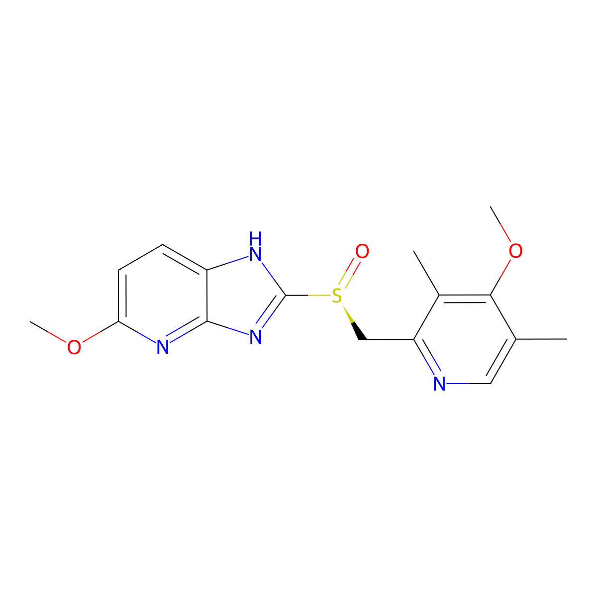 (S)-Tenatoprazole molecular structure, CAS 705968-86-1