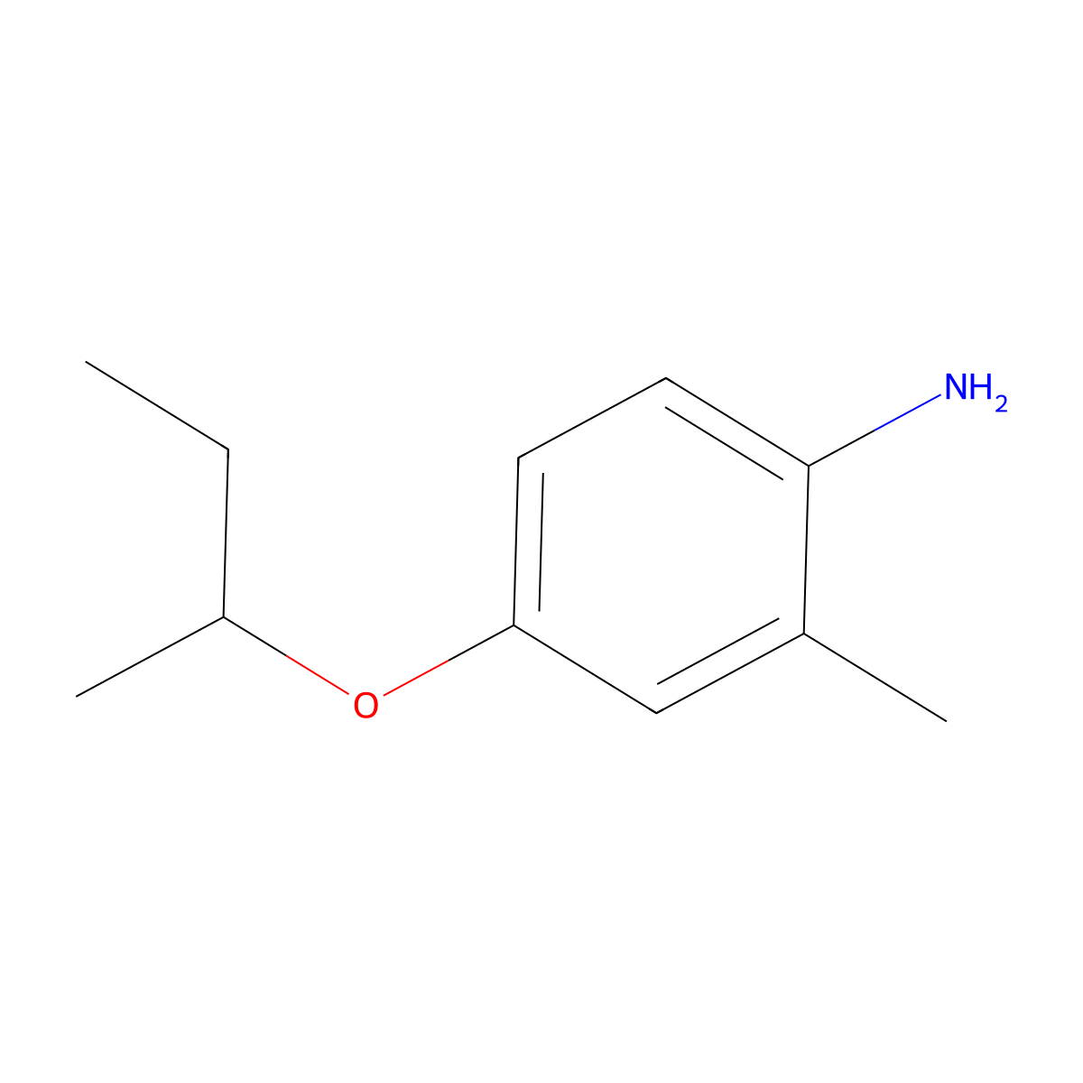 4-(Butan-2-yloxy)-2-methylaniline molecular structure, CAS 70598-46-8