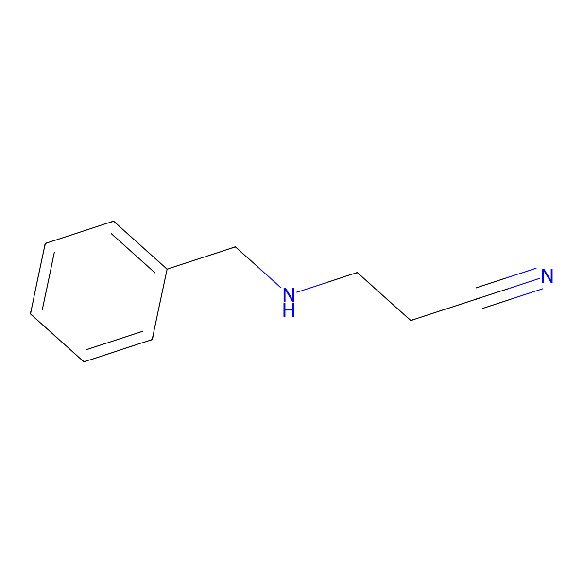 3-(Benzylamino)propionitrile molecular structure, CAS 706-03-6