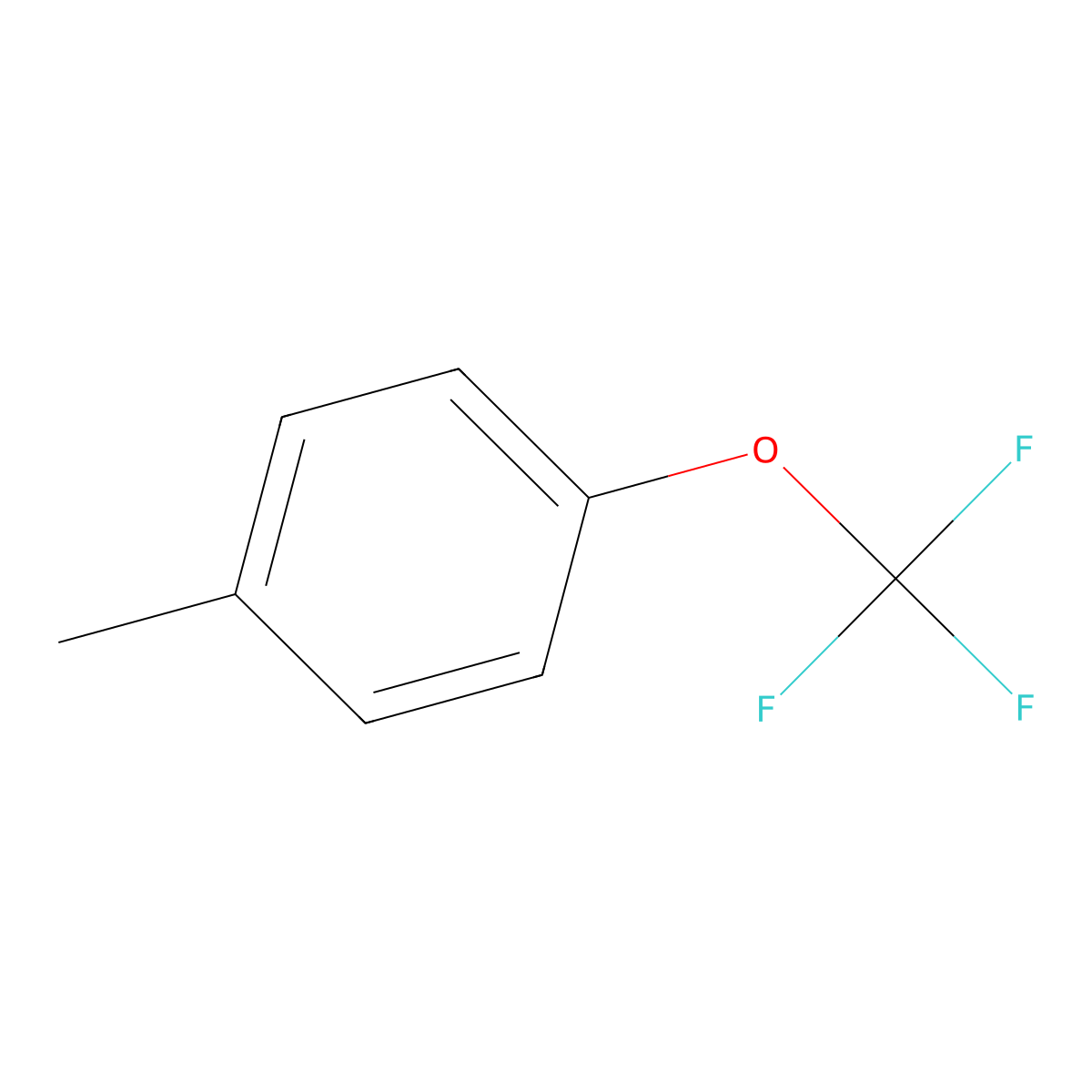 4-(Trifluoromethoxy)toluene molecular structure, CAS 706-27-4