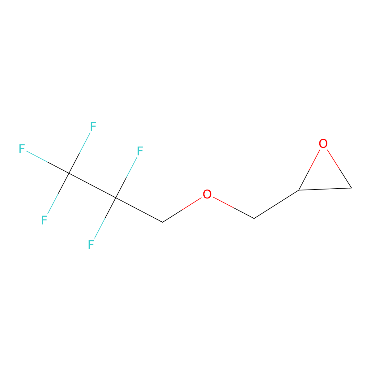 2-(2,2,3,3,3-Pentafluoropropoxymethyl)oxirane molecular structure, CAS 706-89-8