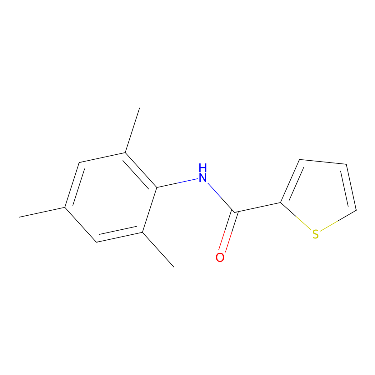 N-Mesityl-2-thiophenecarboxamide molecular structure, CAS 70608-30-9