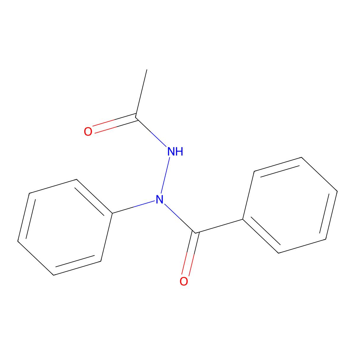 N'-acetyl-N-phenylbenzohydrazide molecular structure, CAS 70609-11-9