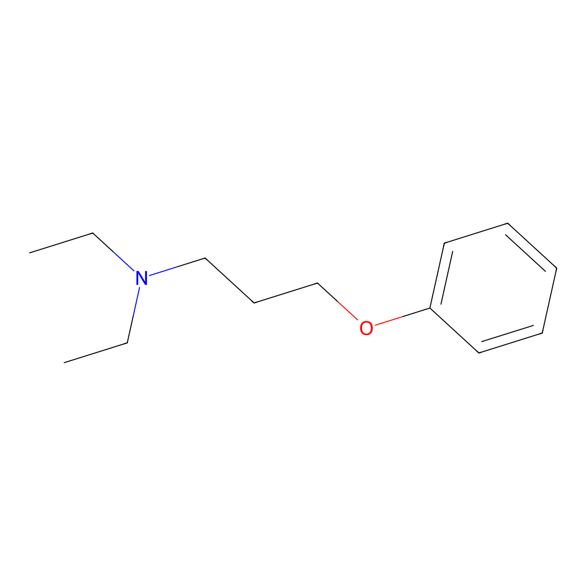 N,N-diethyl-3-phenoxy-propan-1-amine molecular structure, CAS 7061-73-6