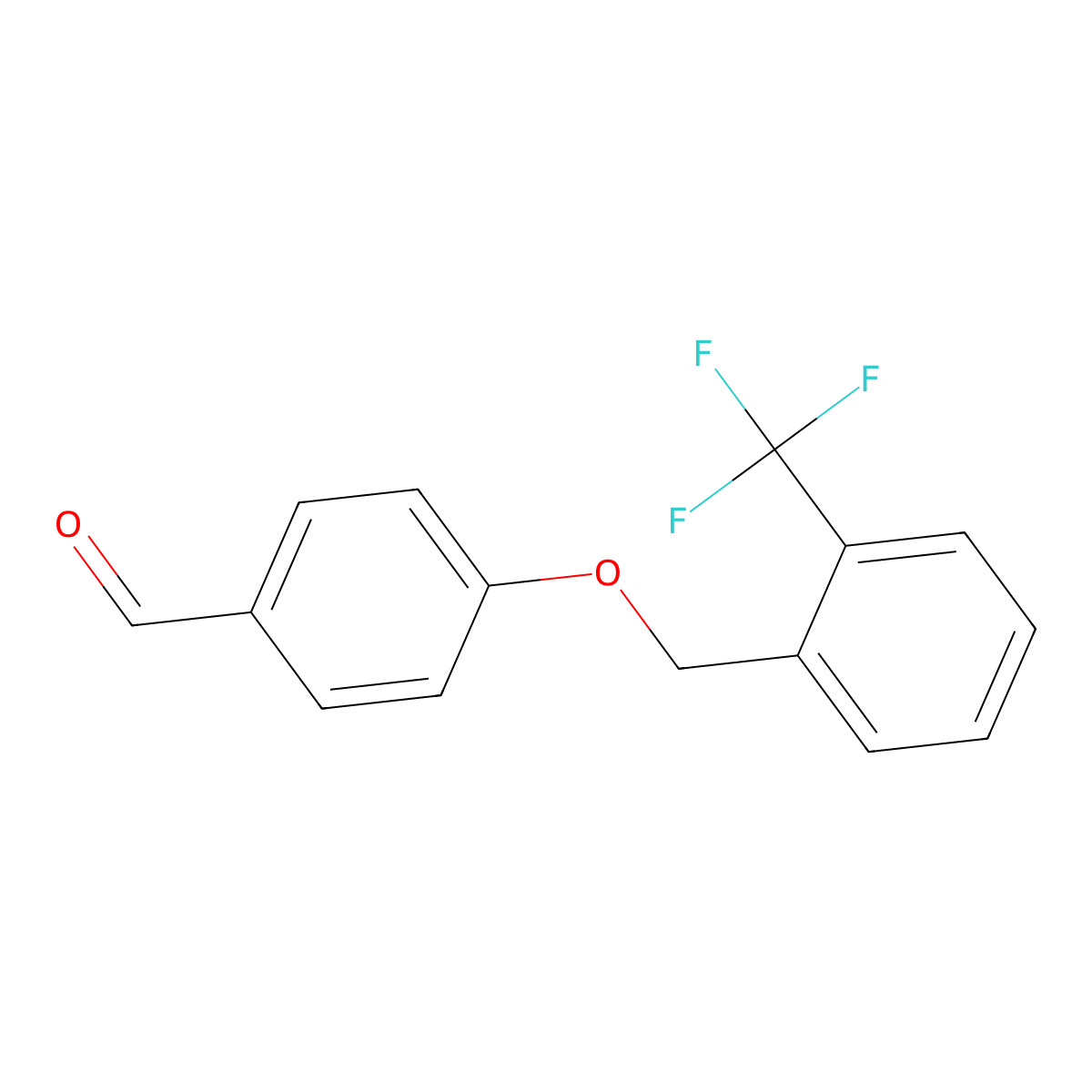 4-(2-Trifluoromethyl-benzyloxy)-benzaldehyde molecular structure, CAS 70627-19-9