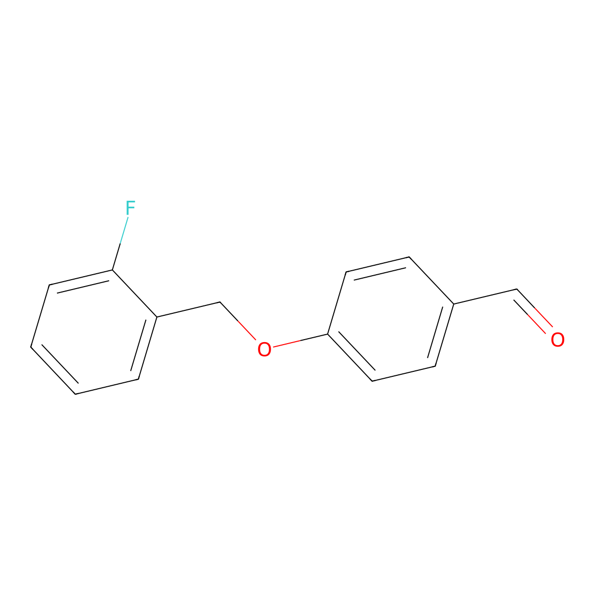 4-((2-Fluorophenyl)methoxy)benzaldehyde molecular structure, CAS 70627-20-2