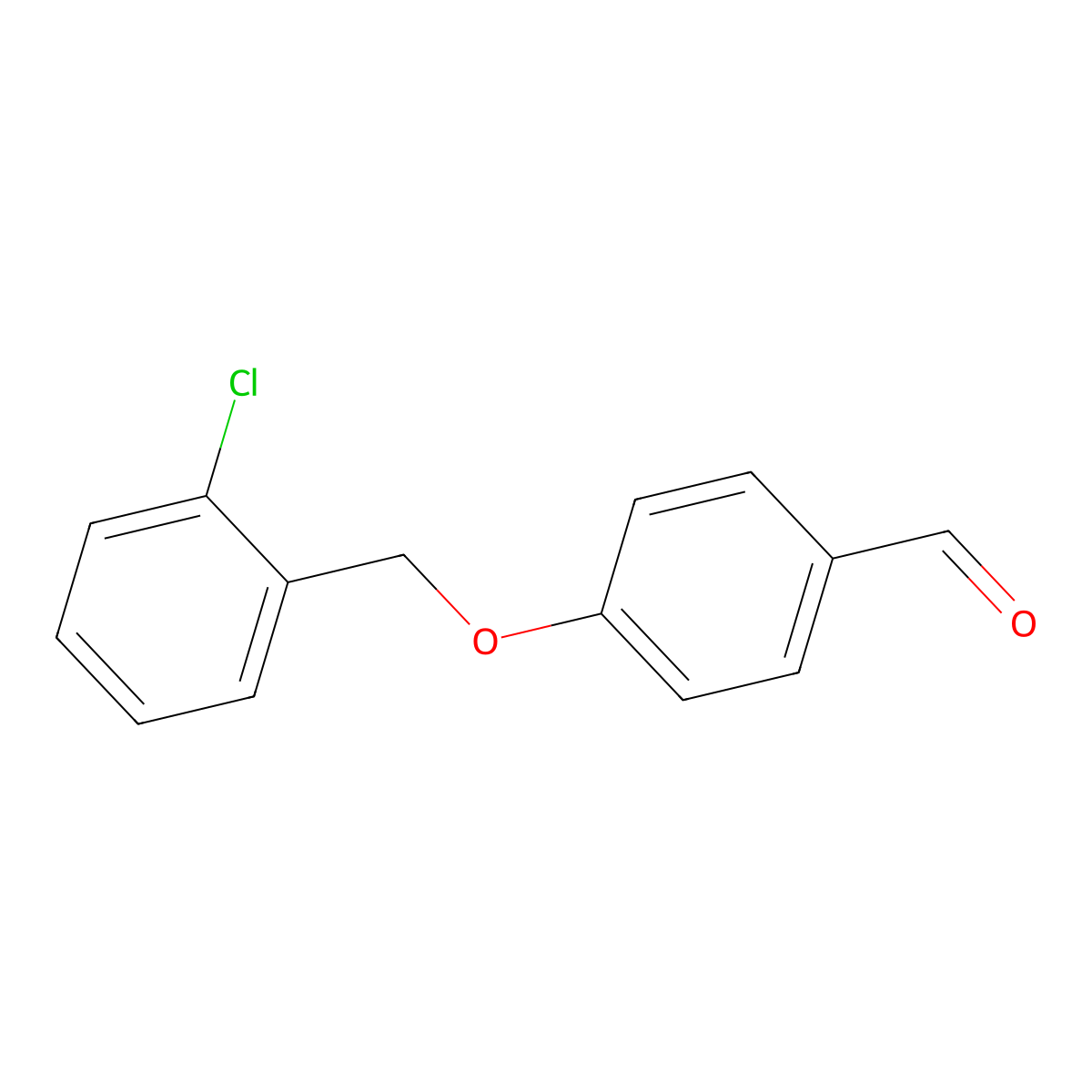 4-[(2-Chlorobenzyl)oxy]benzaldehyde molecular structure, CAS 70627-21-3