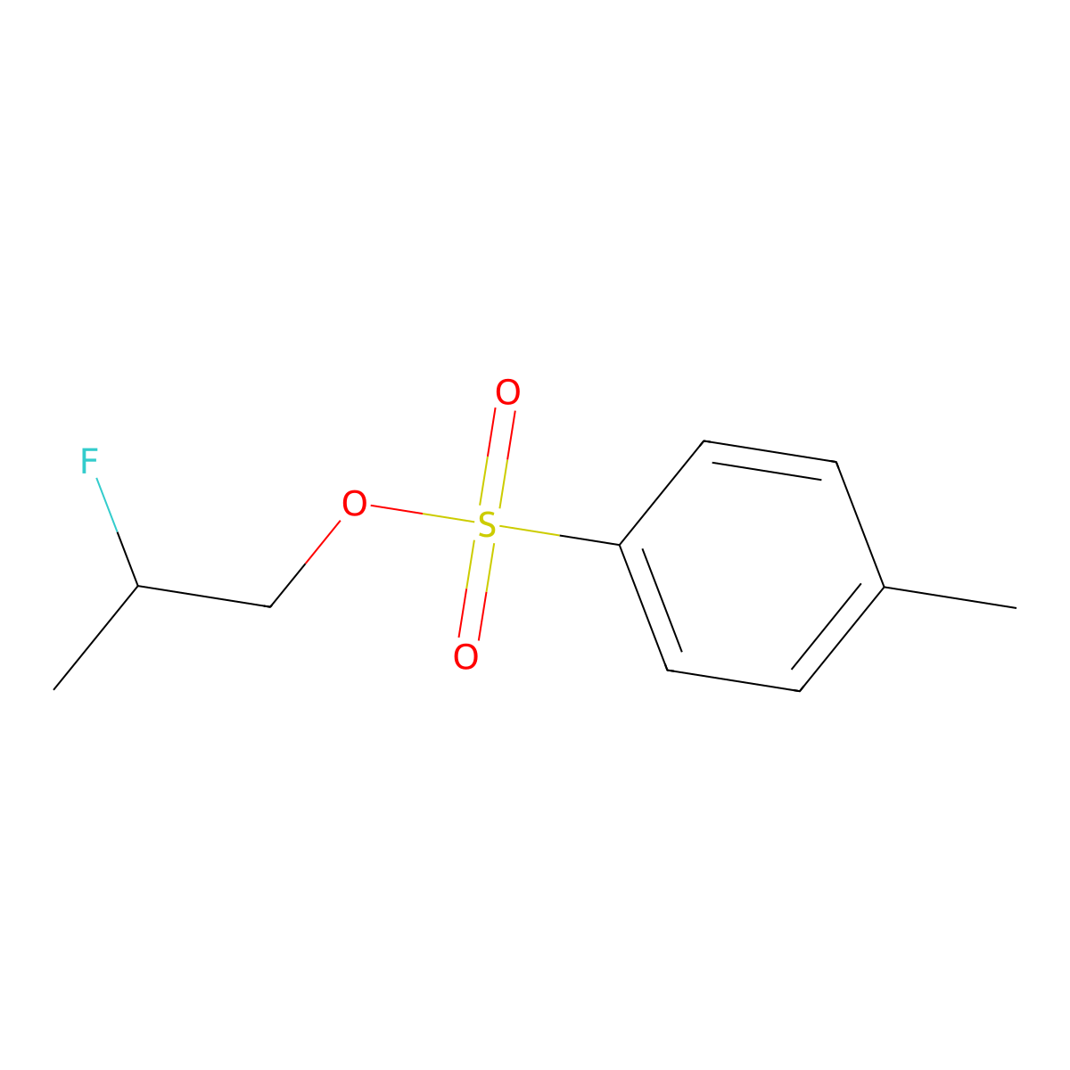 2-Fluoropropyl 4-methylbenzenesulfonate molecular structure, CAS 70628-04-5