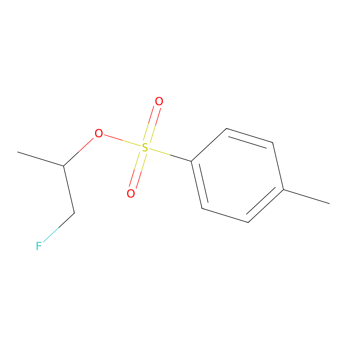 1-Fluoropropan-2-yl 4-methylbenzene-1-sulfonate molecular structure, CAS 70628-05-6