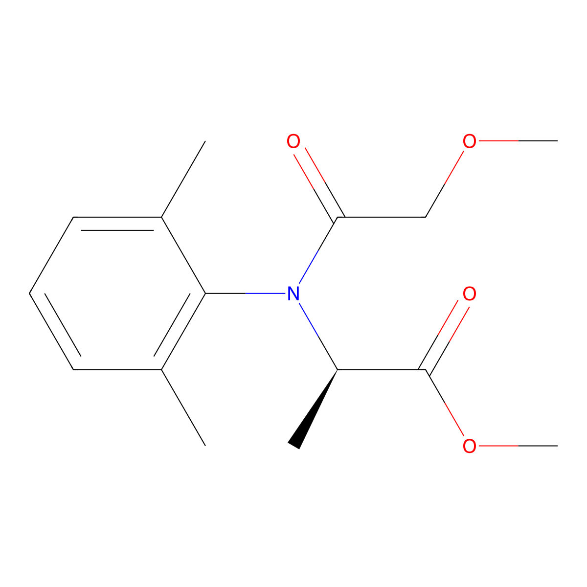 (R)-Metalaxyl molecular structure, CAS 70630-17-0