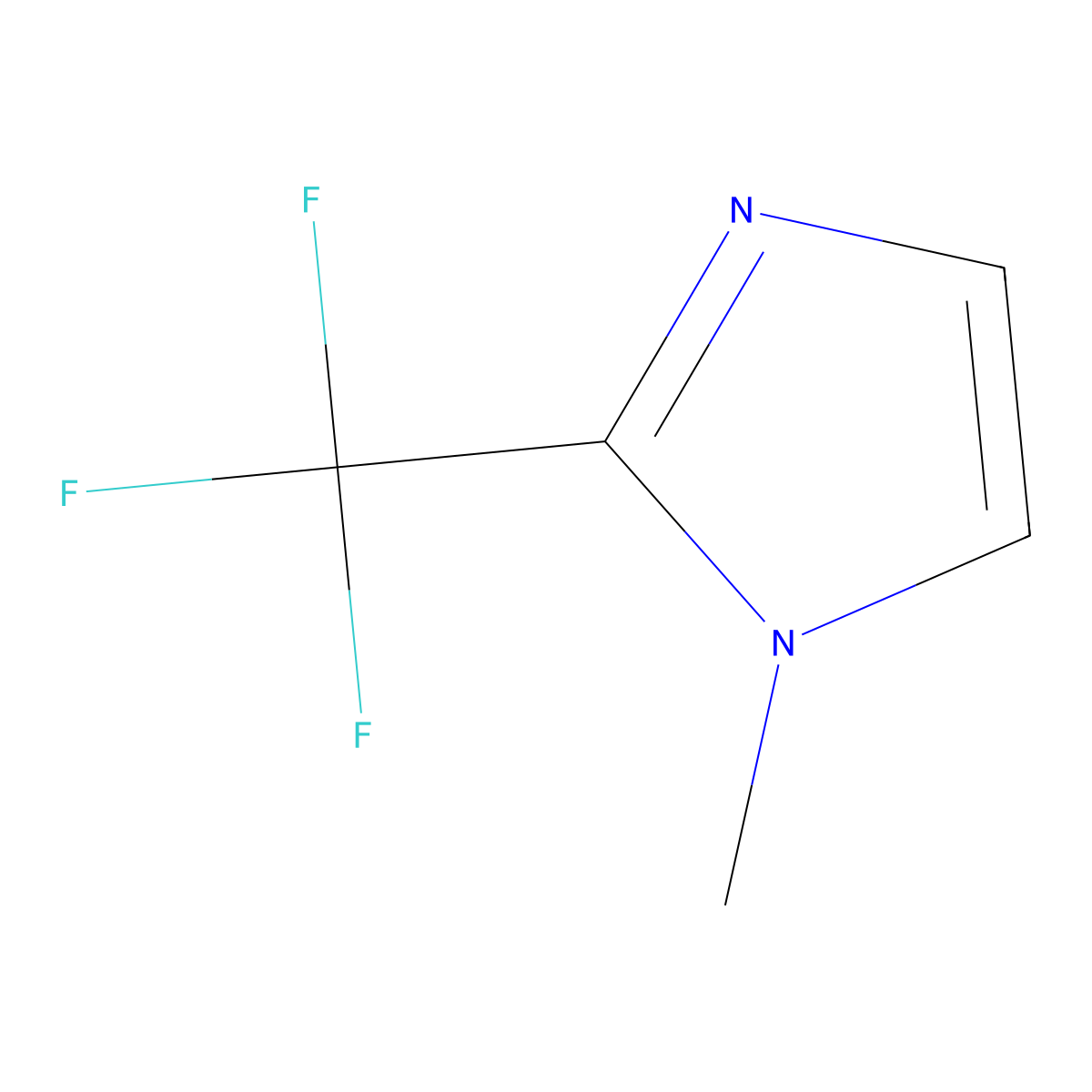 1-Methyl-2-(trifluoromethyl)-1H-imidazole molecular structure, CAS 70631-94-6