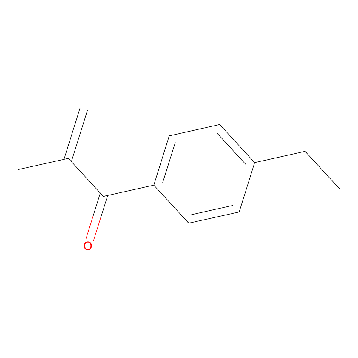 1-(4-Ethylphenyl)-2-methylprop-2-en-1-one molecular structure, CAS 70639-76-8