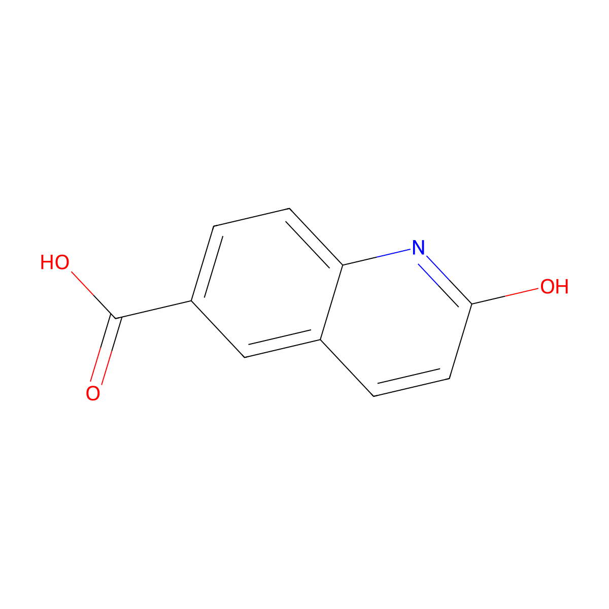 2-Oxo-1,2-dihydroquinoline-6-carboxylic acid molecular structure, CAS 70639-78-0