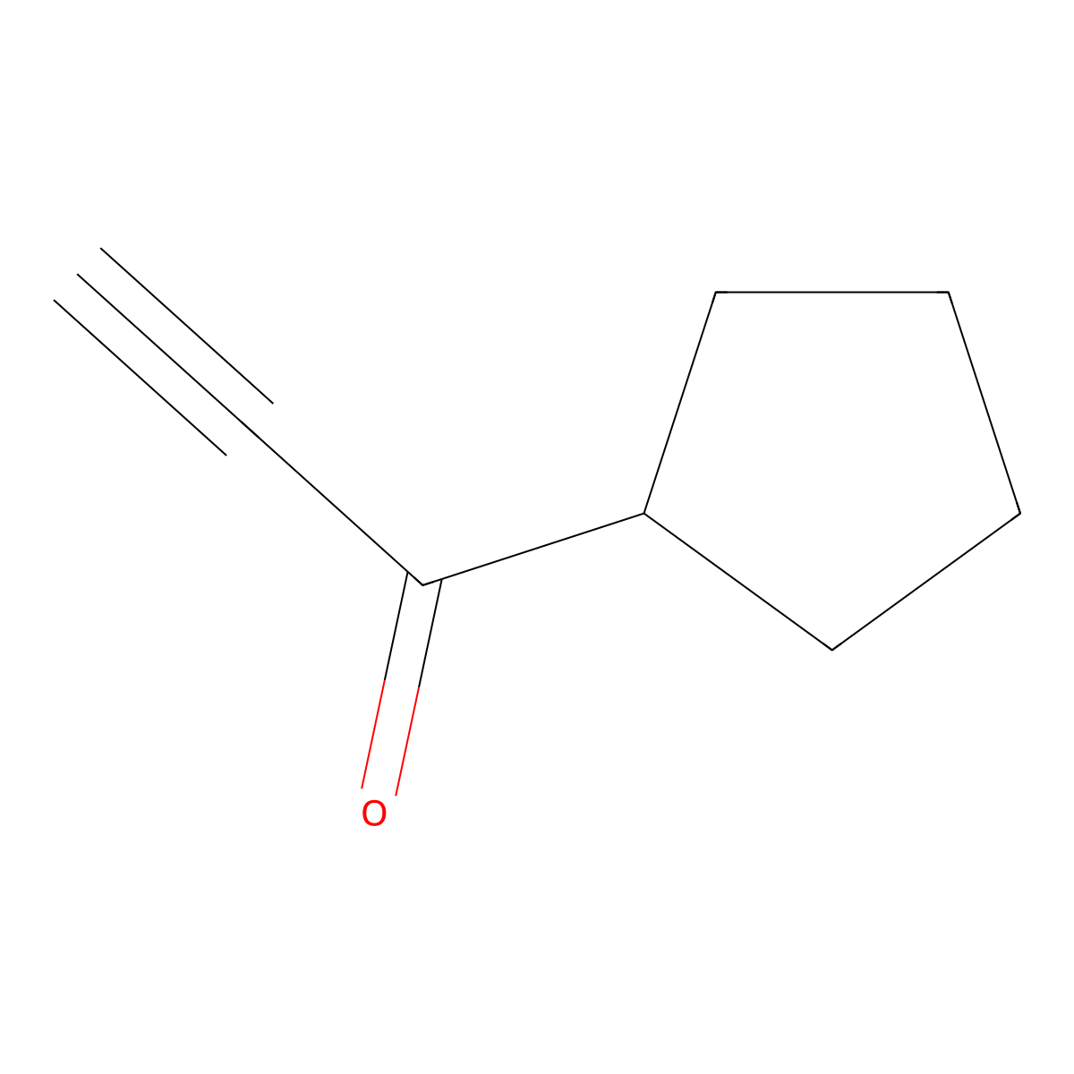 1-Cyclopentylprop-2-yn-1-one molecular structure, CAS 70639-95-1
