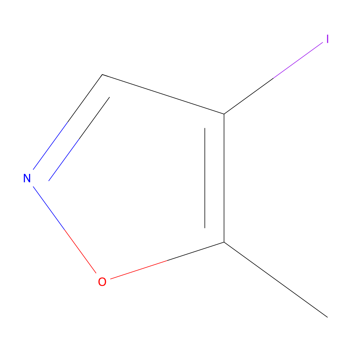 4-Iodo-5-methylisoxazole molecular structure, CAS 7064-38-2