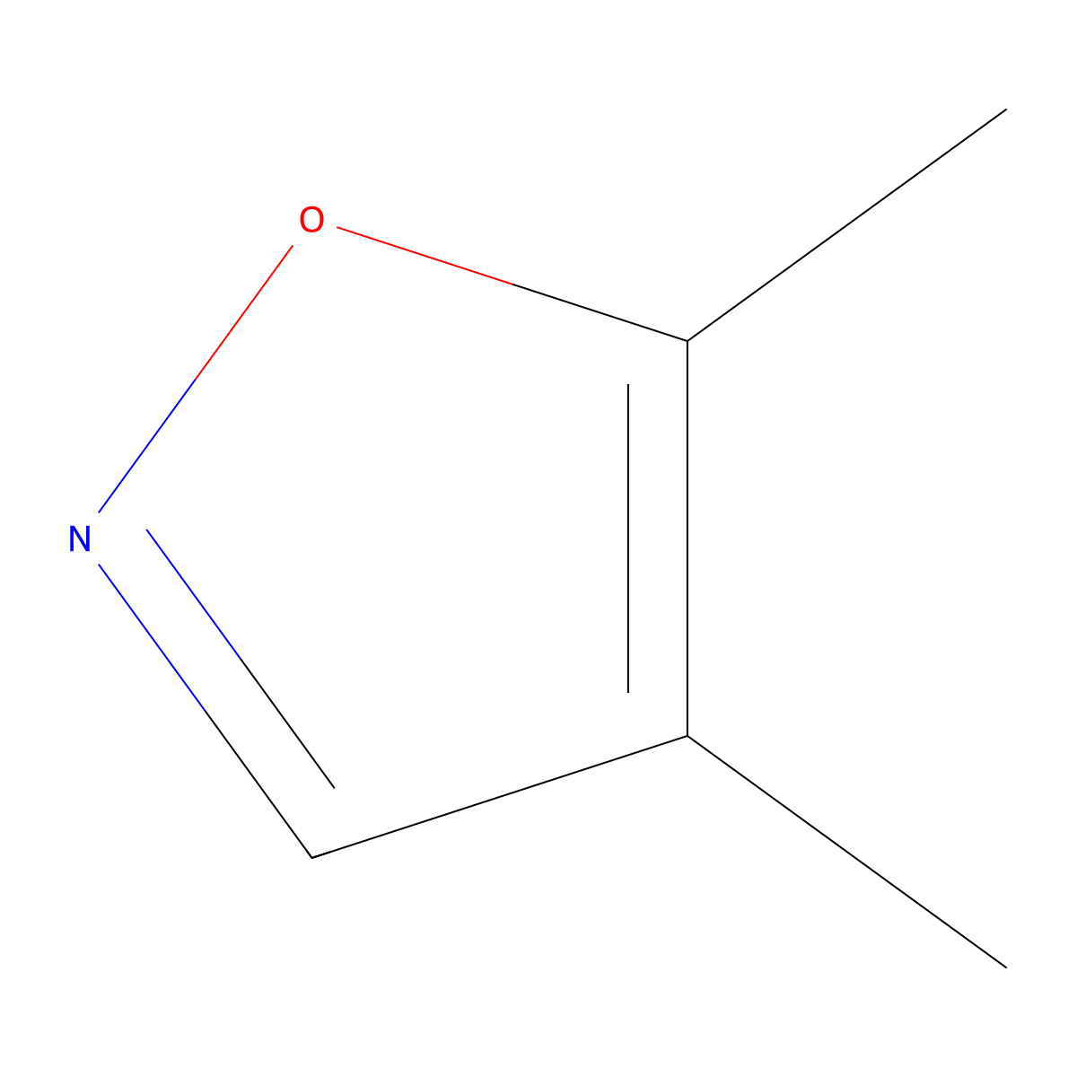 4,5-Dimethylisoxazole molecular structure, CAS 7064-40-6