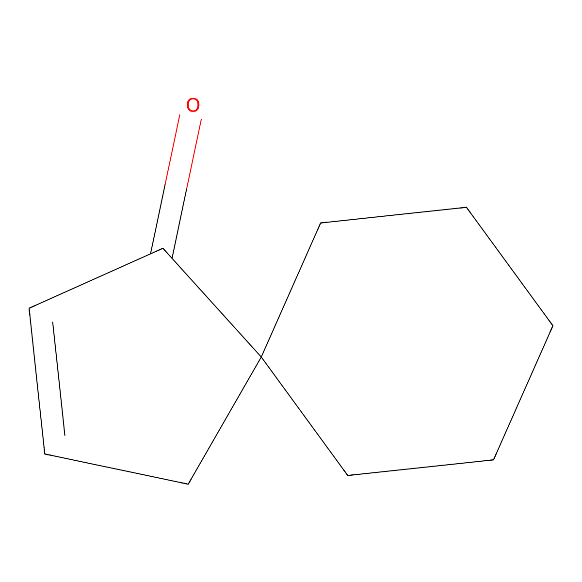 Spiro[4.5]dec-2-en-1-one molecular structure, CAS 70640-06-1