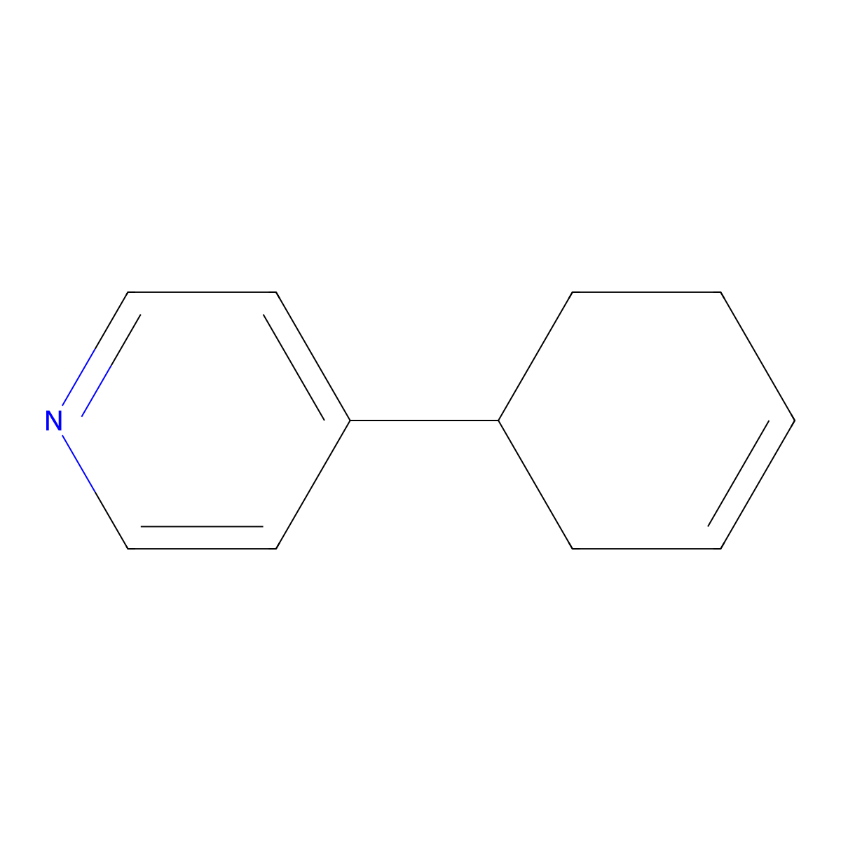 4-(3-Cyclohexen-1-yl)pyridine molecular structure, CAS 70644-46-1