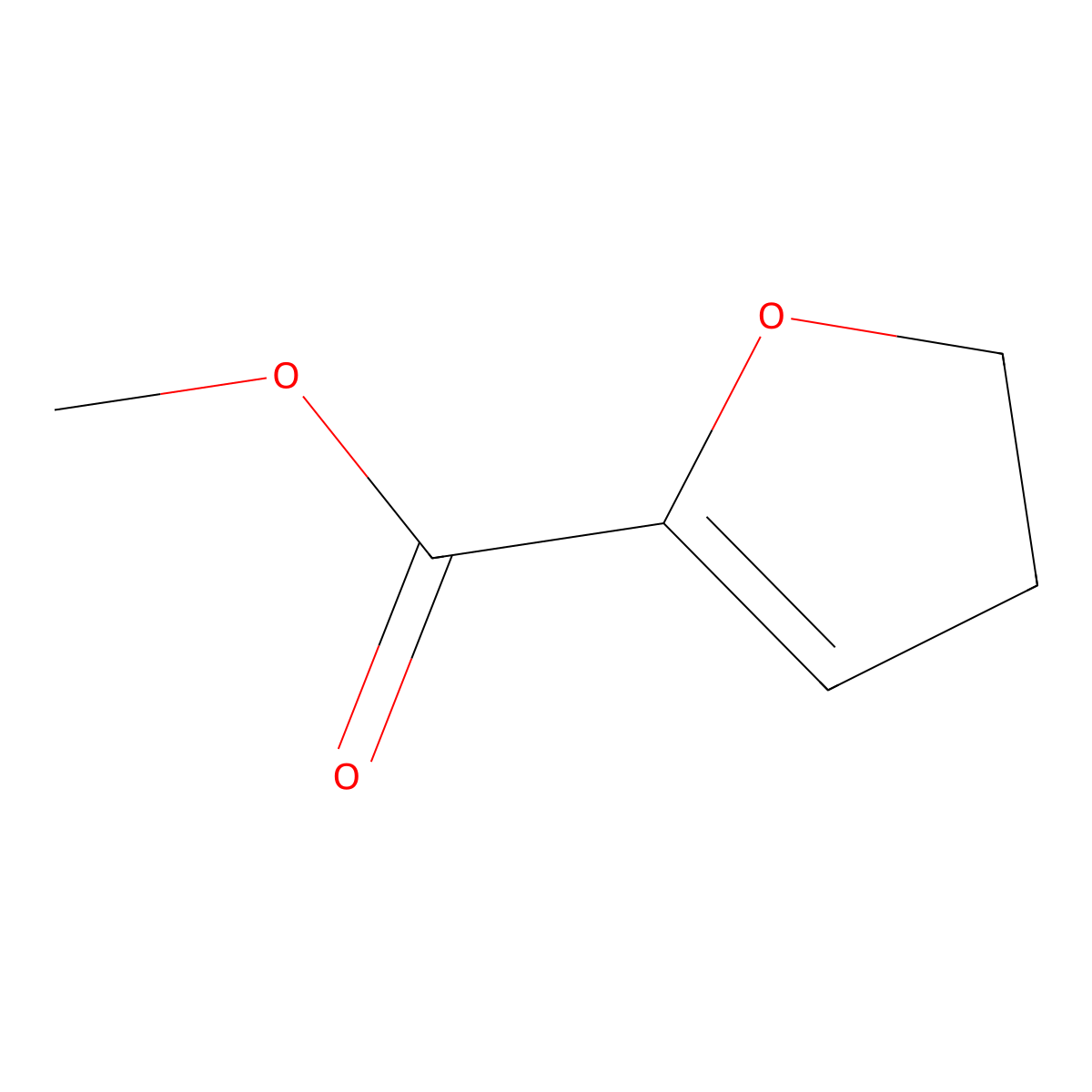 Methyl 4,5-dihydrofuran-2-carboxylate molecular structure, CAS 70647-25-5